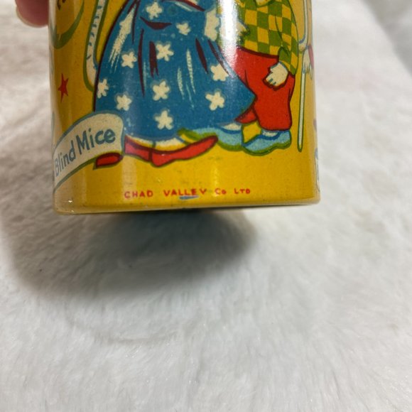 Rare Vintage Chad valley WEE-Kin Baby Toy Stacking Tins Nursery Rhymes set of 4 - Picture 12 of 16